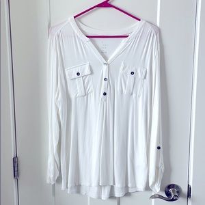 A new day white rayon shirt